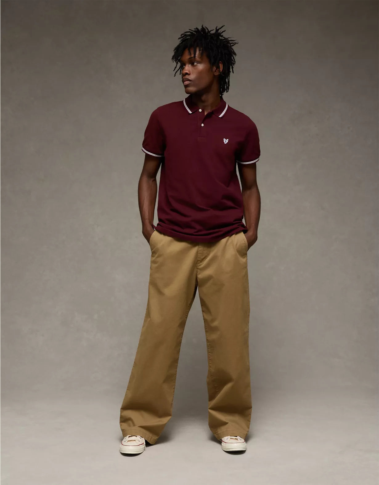 American Eagle AE Slim Fit Stretch Polo Shirt