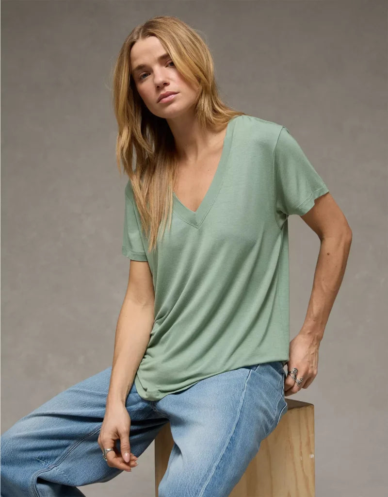 American Eagle AE Soft & Sexy V-Neck T-Shirt