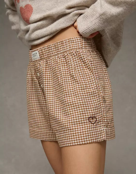 American Eagle AE Flannel Boxer Sleep Short