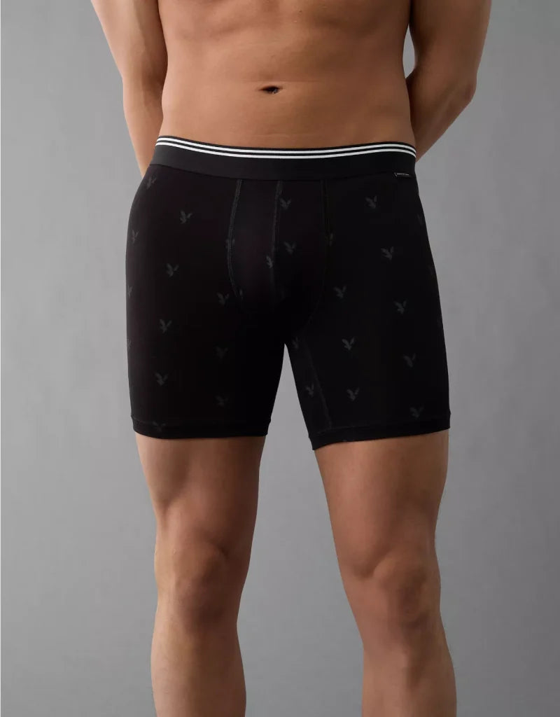 American Eagle AEO Men's Eagles 6″ Ultra Soft Boxer Brief