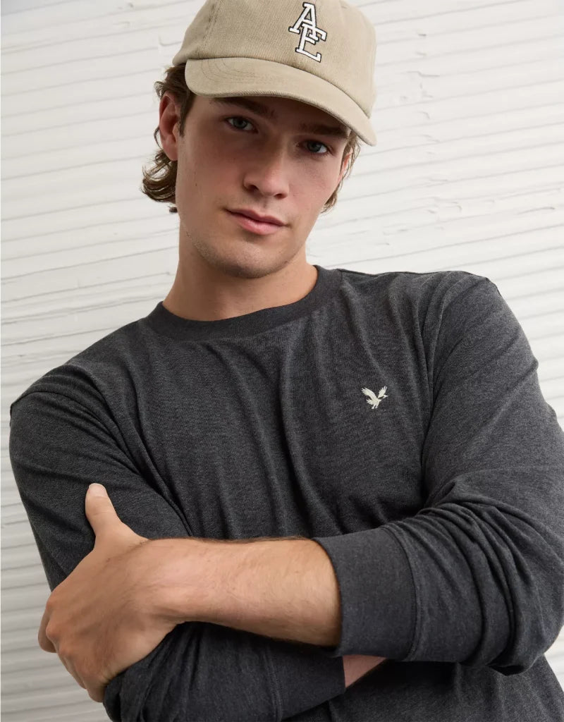 American Eagle AE Lightweight Icon Long-Sleeve T-Shirt