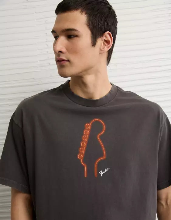 American Eagle AE Boxy Fender Graphic T-Shirt