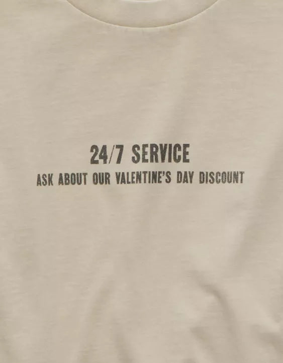 American Eagle AE Boxy Valentine's Day Graphic T-Shirt