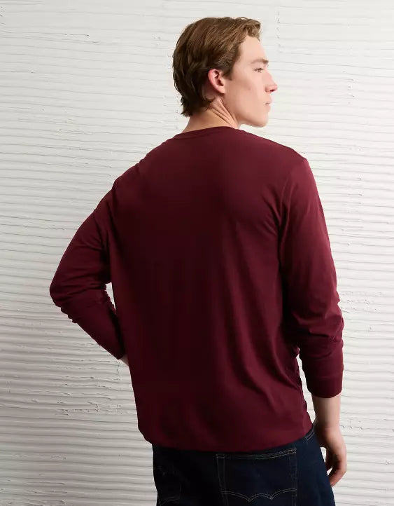 American Eagle AE Lightweight Icon Long-Sleeve T-Shirt