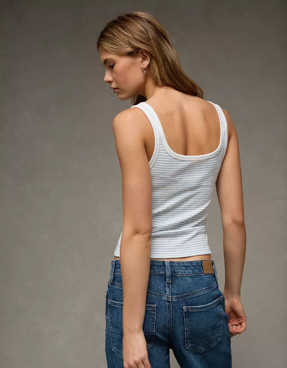 American Eagle AE Lace-Up Tank Top
