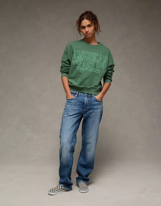 American Eagle AE Funday Crew Neck Sweatshirt
