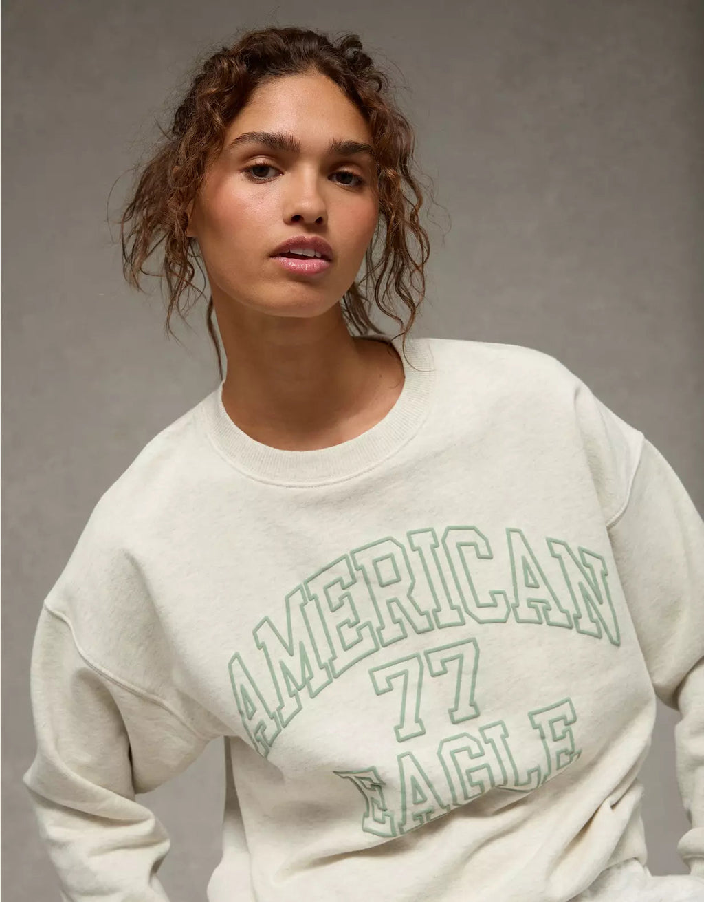 American Eagle AE Funday Crew Neck Sweatshirt