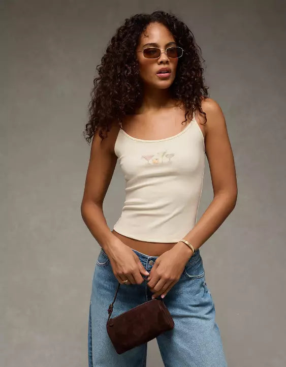 American Eagle AE Valentine's Day Graphic Cami
