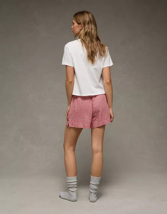 American Eagle AE Flannel Boxer Sleep Short