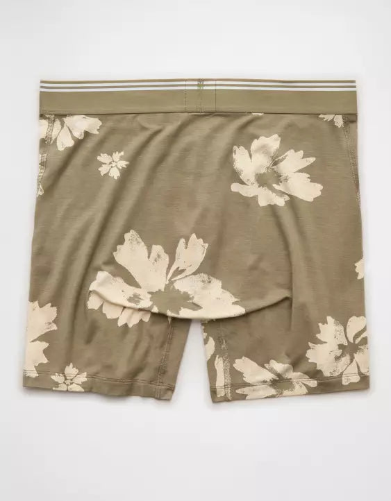 American Eagle AEO Men's Floral Print 6″ Ultra Soft Boxer Brief