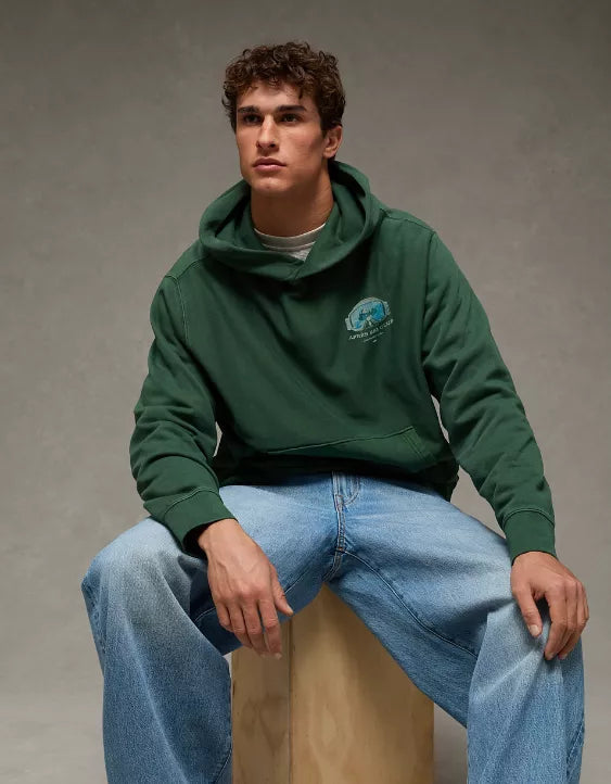 American Eagle AE Snoopy Graphic Fleece Hoodie