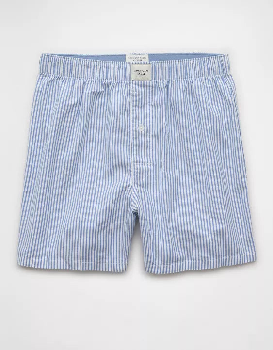 American Eagle AEO Men's Plaid Stretch Boxer Short