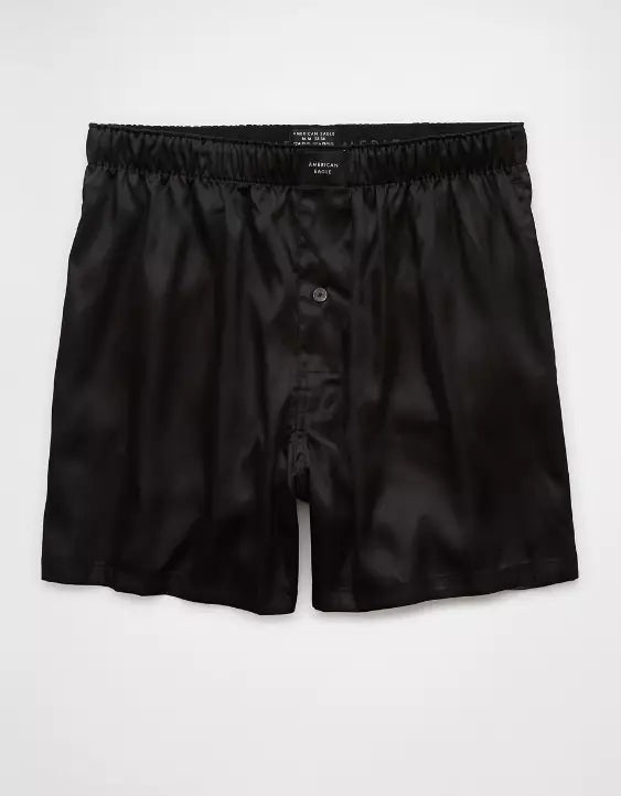 American Eagle AEO Men's Satin Pocket Boxer Short