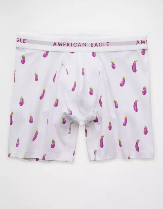 American Eagle AEO Men's Eggplant 6″ Classic Boxer Brief