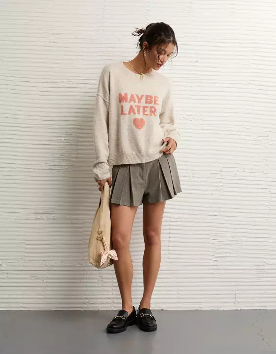 American Eagle AE Whoa So Soft Valentine's Day Sweater