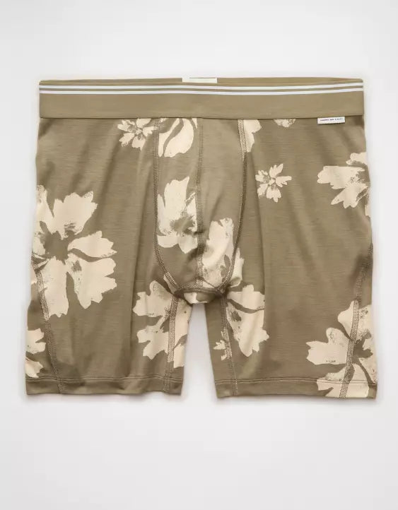 American Eagle AEO Men's Floral Print 6″ Ultra Soft Boxer Brief