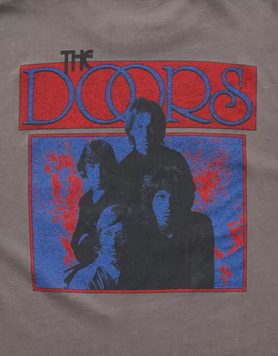American Eagle AE Boxy The Doors Graphic T-Shirt