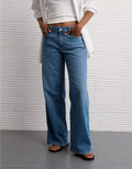 American Eagle AE Stretch Low-Rise Baggy Wide-Leg Jean