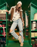 American Eagle AE Strigid Ripped High-Waisted Stovepipe Jean