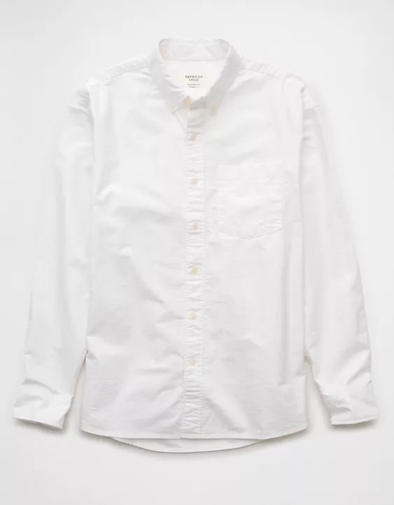 American Eagle AE Everyday Relaxed Oxford Button-Up Shirt