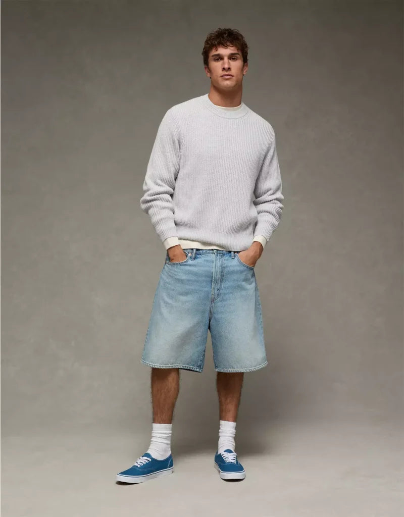 American Eagle AE Fisherman Crew Neck Sweater