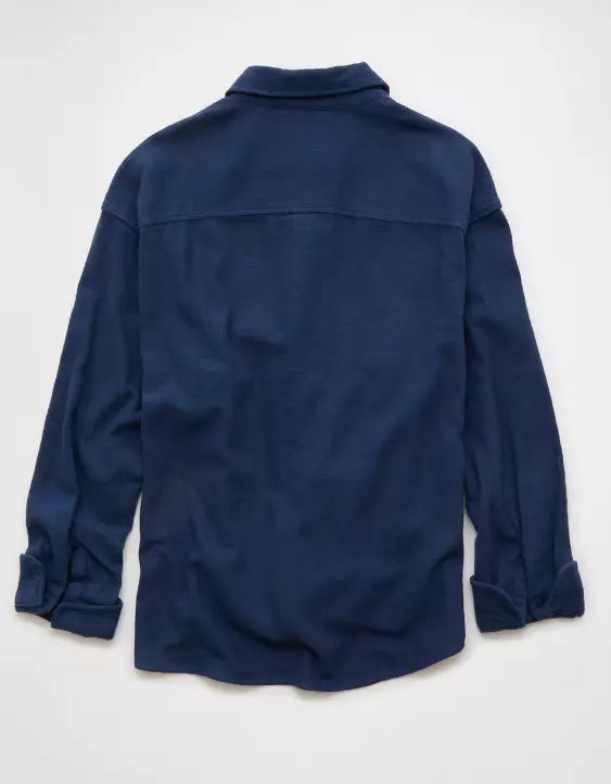 American Eagle AE Boxy Flannel Shirt