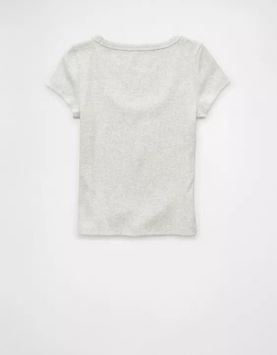 American Eagle AE Scoop Neck Baby Tee