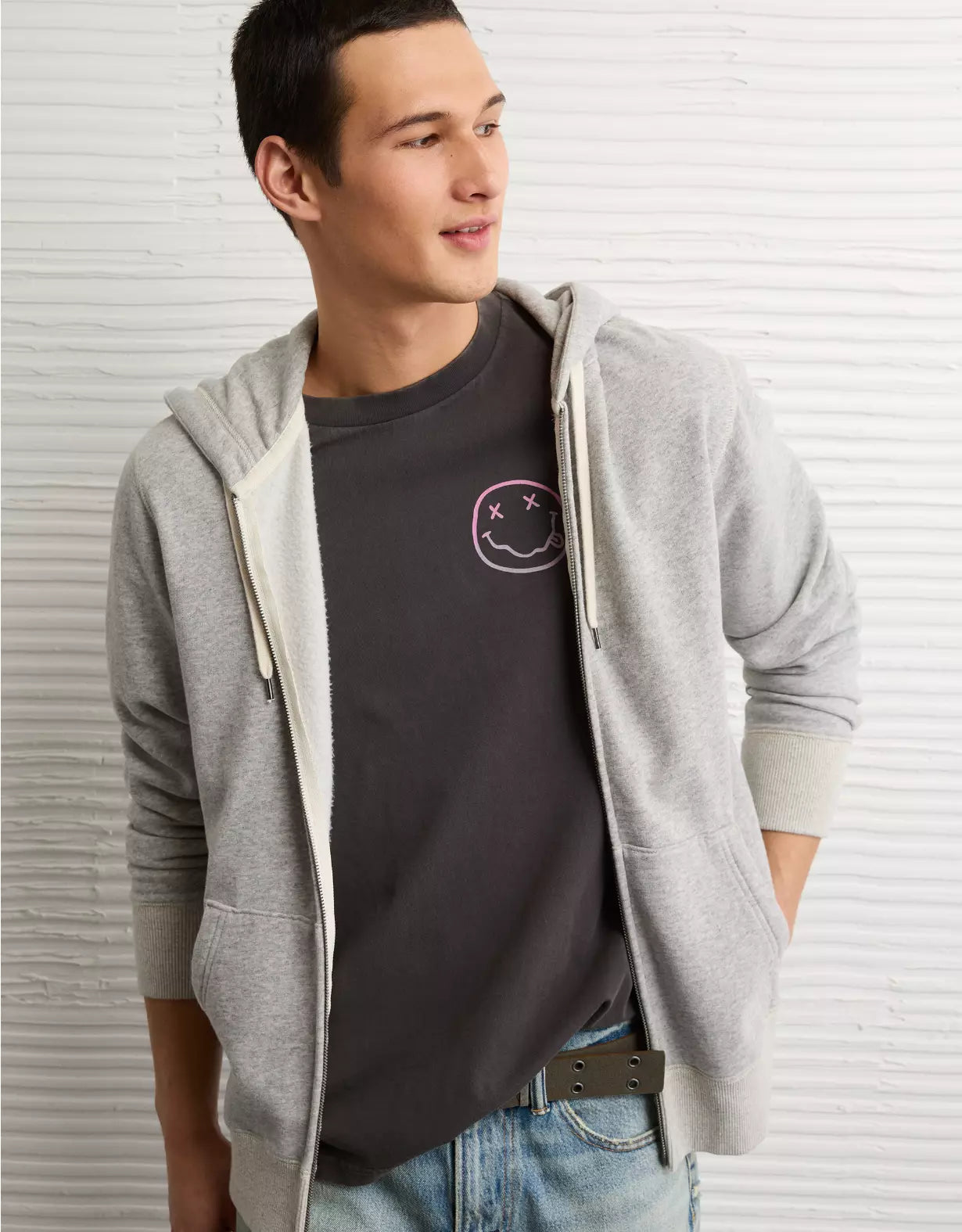 American Eagle AE Boxy Nirvana Graphic T-Shirt
