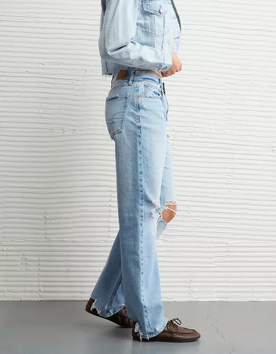 American Eagle AE Strigid Low-Rise Baggy Straight Jean