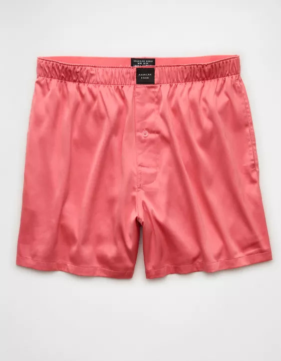 American Eagle AEO Men's Satin Pocket Boxer Short