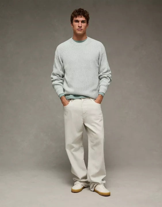 American Eagle AE Fisherman Crew Neck Sweater