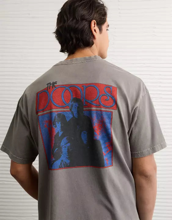 American Eagle AE Boxy The Doors Graphic T-Shirt