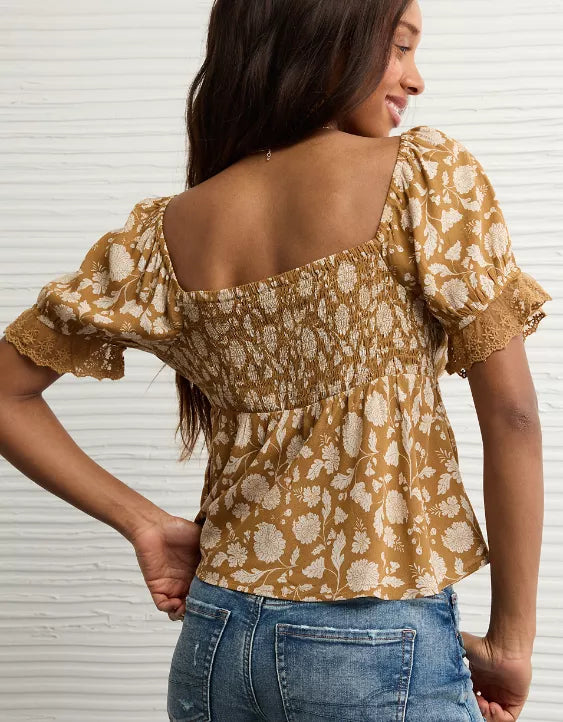American Eagle AE Babydoll Blouse