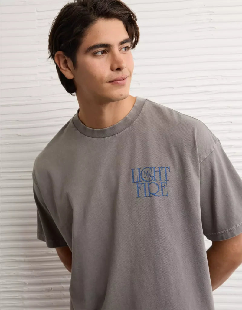 American Eagle AE Boxy The Doors Graphic T-Shirt