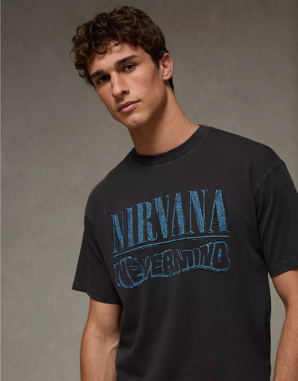 American Eagle AE Boxy Nirvana Graphic T-Shirt