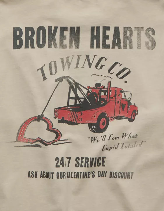 American Eagle AE Boxy Valentine's Day Graphic T-Shirt