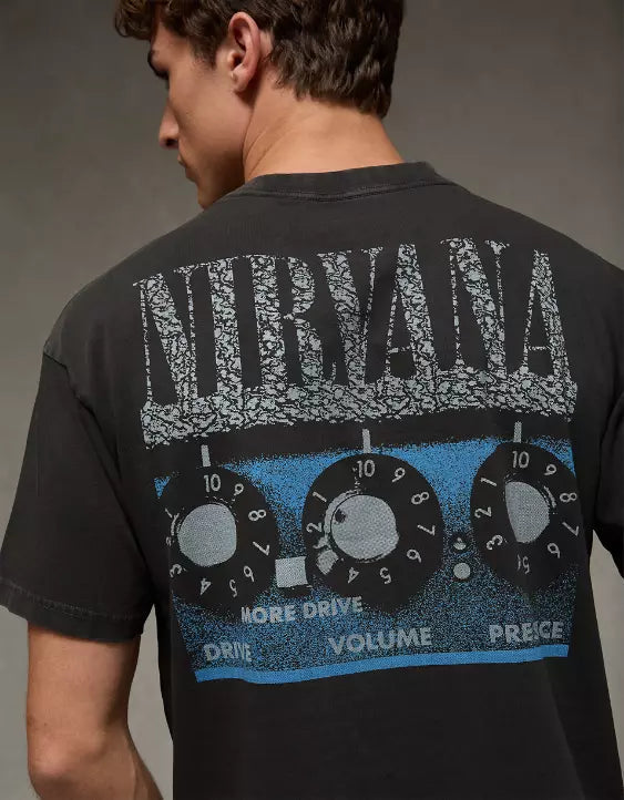American Eagle AE Boxy Nirvana Graphic T-Shirt