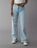 American Eagle AE Dreamy Drape Stretch Super High-Waisted Baggy Wide-Leg Jean