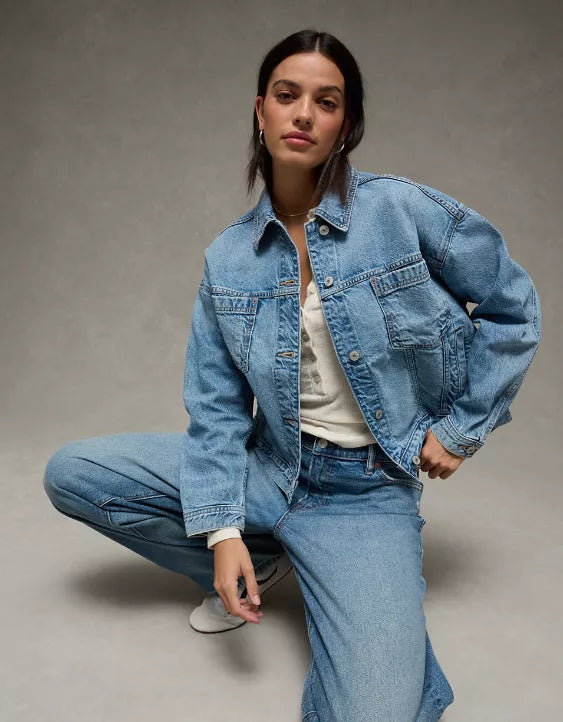 American Eagle AE Swing Denim Jacket
