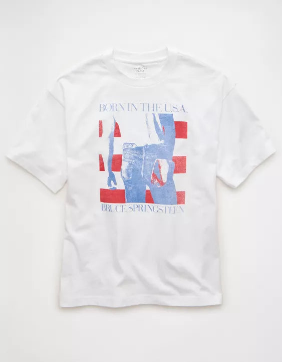 American Eagle AE Boxy Bruce Springsteen Graphic T-Shirt