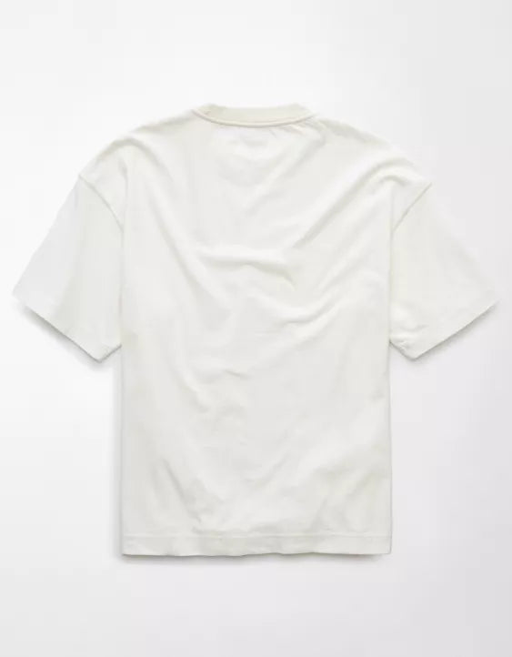 American Eagle AE Boxy Sueded Jersey T-Shirt