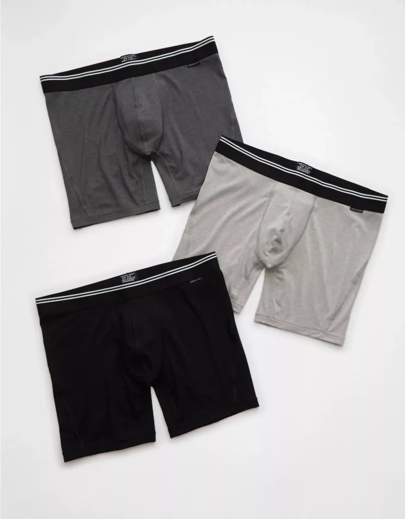 American Eagle AEO Men's 6″ Ultra Soft Boxer Brief 3-Pack