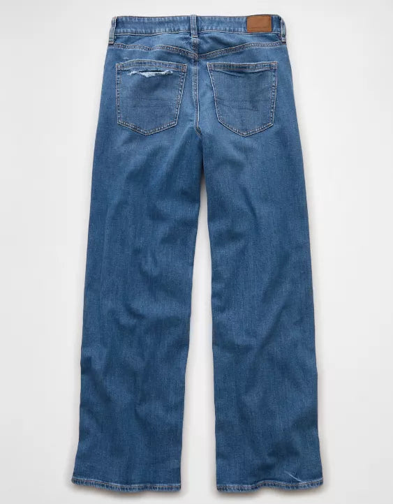 American Eagle AE Stretch Low-Rise Baggy Wide-Leg Jean