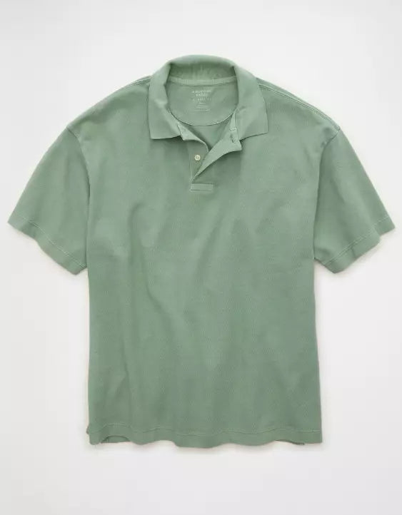 American Eagle AE Boxy Polo Shirt