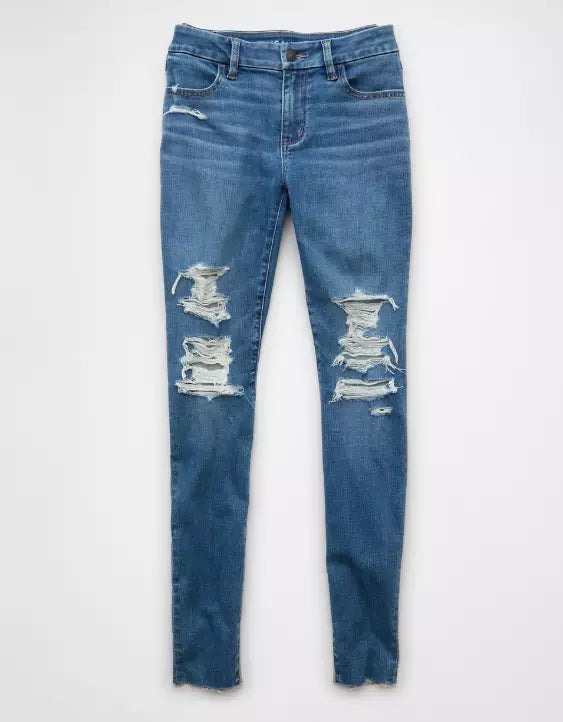 American Eagle AE Next Level Curvy Ripped High-Waisted Jegging