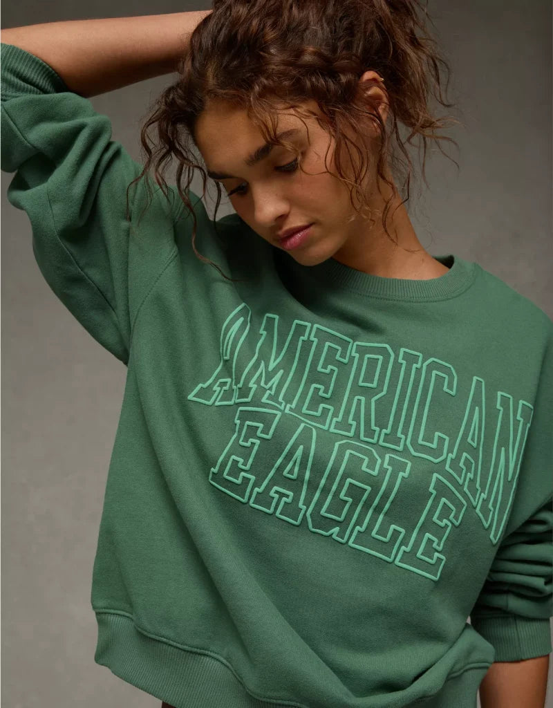 American Eagle AE Funday Crew Neck Sweatshirt