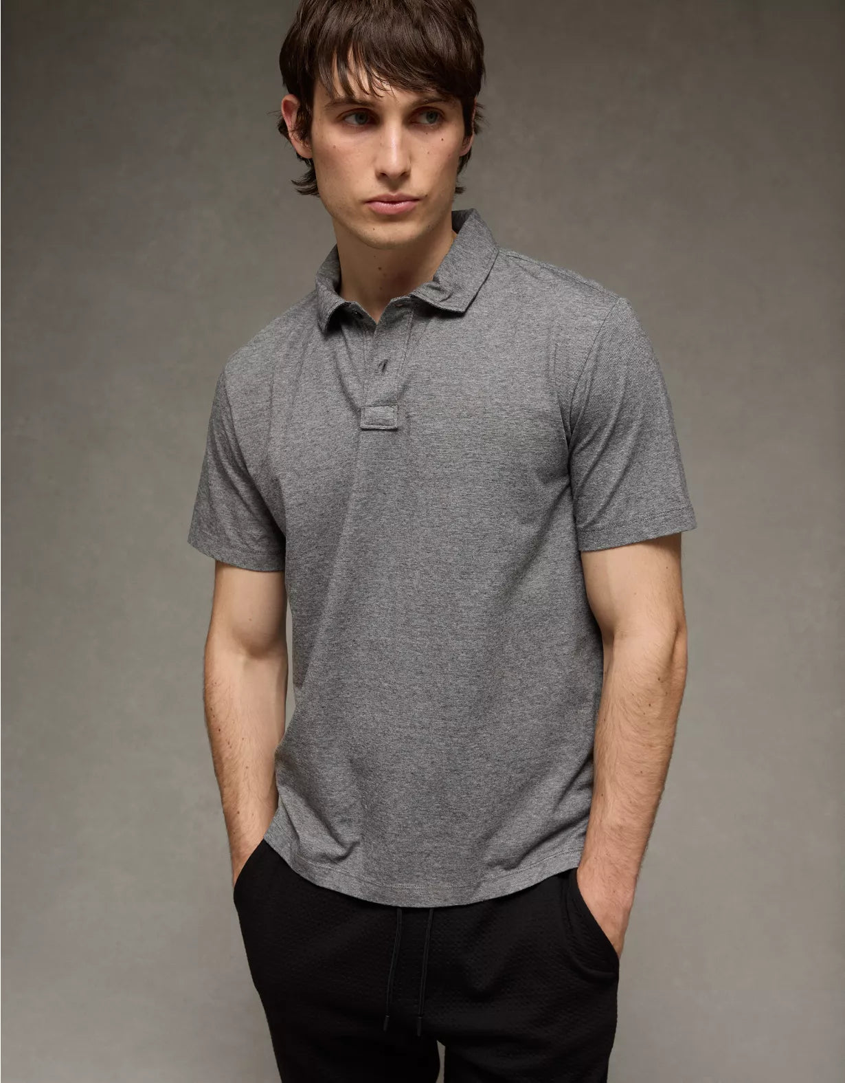 American Eagle AE 24/7 Club Logo Polo Shirt