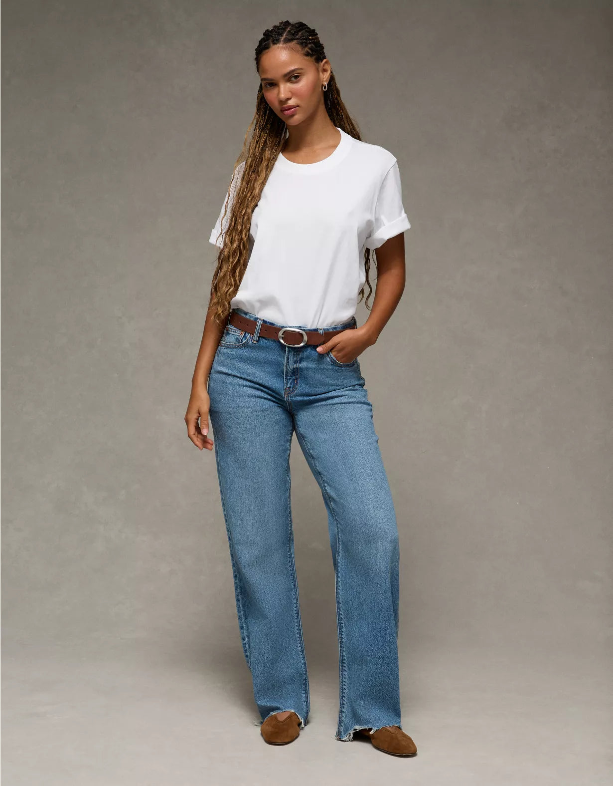American Eagle AE Strigid Curvy High-Waisted Stovepipe Jean