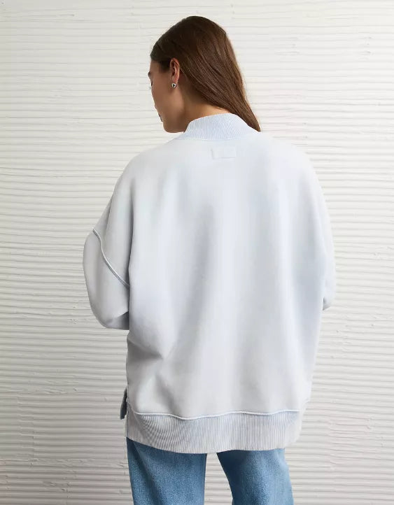 American Eagle AE Everyday Luxe Mock Neck Sweatshirt
