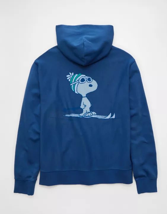 American Eagle AE Snoopy Graphic Fleece Hoodie